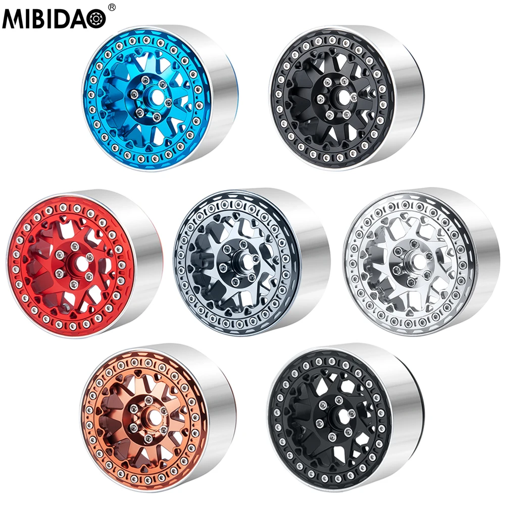 MIBIDAO 4PCS 2.2" Metal Beadlock Wheel Hub Rim with Outer Rings for 1/10 RC Crawler Car Axial SCX10 90046 RR10 Wraith TRX4 TRX6
MIBIDAO 4PCS 2.2" Metal Beadlock Wheel Hub Rim with Outer Rings for 1/10 RC Crawler Car Axial SCX10 90046 RR10 Wraith TRX4 TRX6