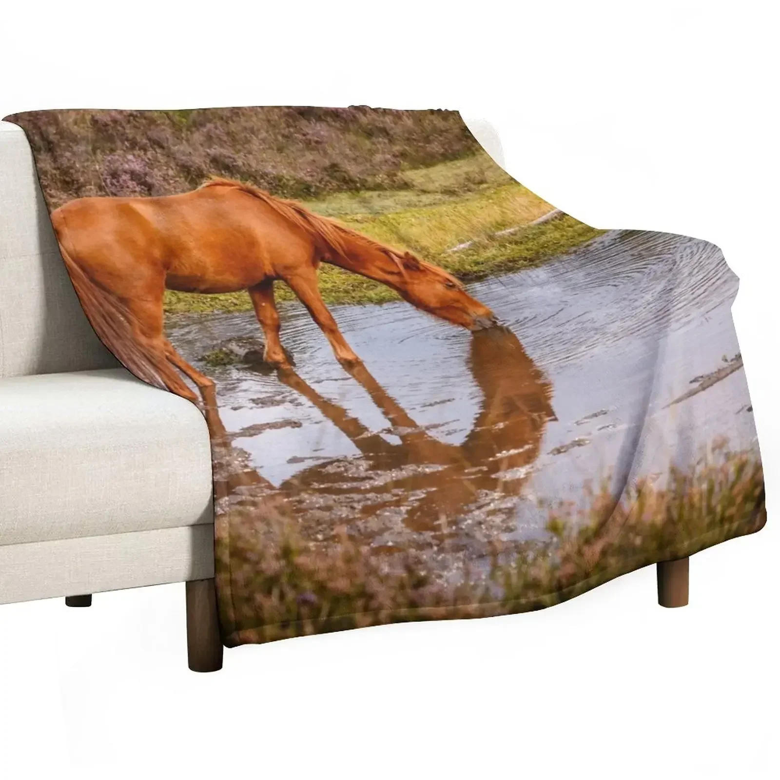 New Forest pony at waterhole with reflection Throw Blanket Furry Beach warm winter Kid'S Blankets
New Forest pony at waterhole with reflection Throw Blanket Furry Beach warm winter Kid'S Blankets