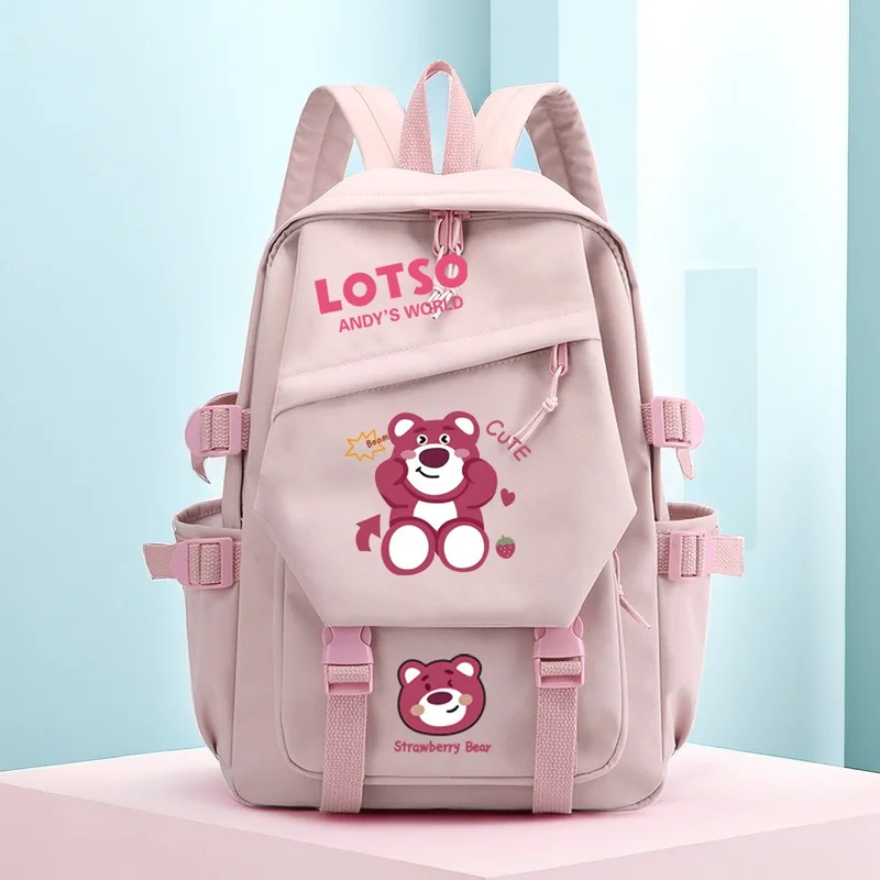 New Disney Lotso Creative Cartoon Backpack Elementary School Students College Campus Schoolbag Waterproof Breathable Causal Bag
New Disney Lotso Creative Cartoon Backpack Elementary School Students College Campus Schoolbag Waterproof Breathable Causal Bag