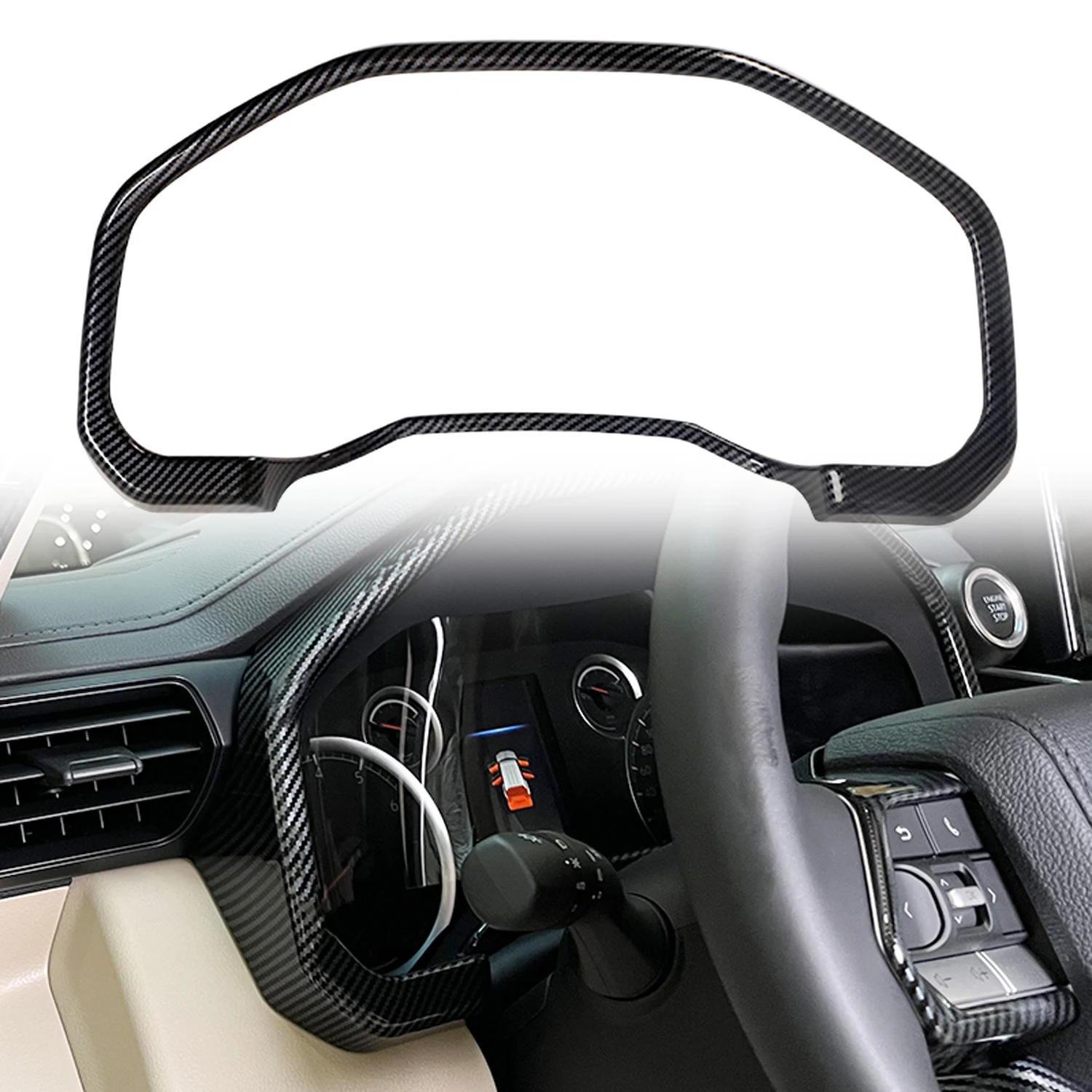 for Toyota LandCruiser 300 Land Cruiser 2022 2023 Dashboard Overlay Carbon Fiber ABS Plastic 1pcs
for Toyota LandCruiser 300 Land Cruiser 2022 2023 Dashboard Overlay Carbon Fiber ABS Plastic 1pcs