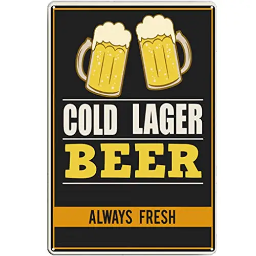 Original Retro Design Alawys Fresh Cold Beer Tin Metal Signs Wall Art | Thick Tinplate Print Poster Wall Decoration for Bar
Original Retro Design Alawys Fresh Cold Beer Tin Metal Signs Wall Art | Thick Tinplate Print Poster Wall Decoration for Bar