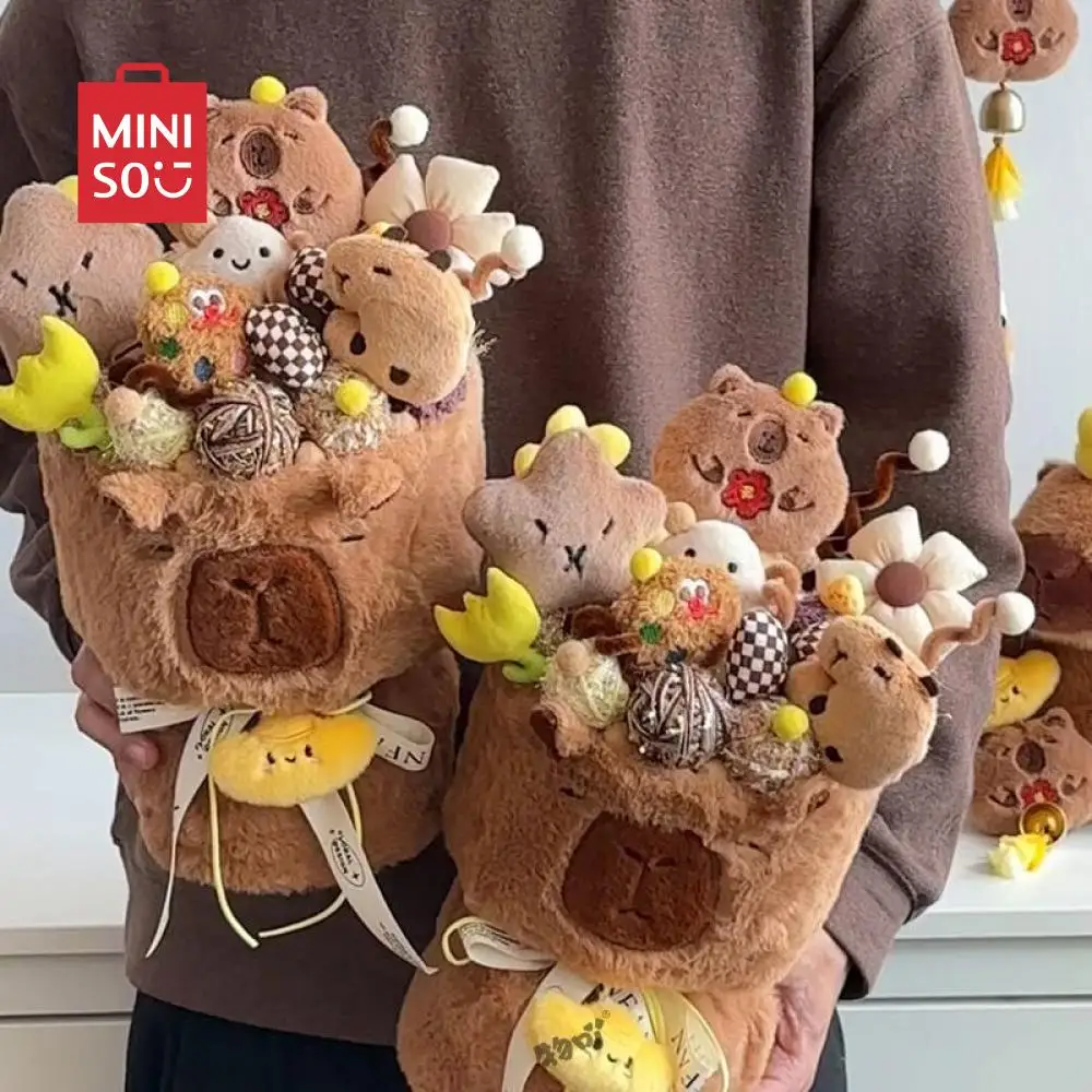 MINISO Cute Cartoon Creative Capybara Doll Bouquet Plush Doll Birthday Gift for Boyfriend and Best Friend New Year Gift
MINISO Cute Cartoon Creative Capybara Doll Bouquet Plush Doll Birthday Gift for Boyfriend and Best Friend New Year Gift