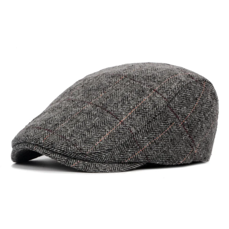 Men's Hat Fall and Winter Duck Tongue Cap England Style Classic Olaid Tweed Berets
Men's Hat Fall and Winter Duck Tongue Cap England Style Classic Olaid Tweed Berets