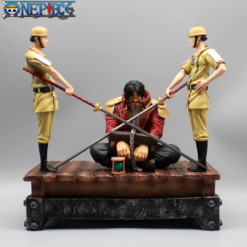 27cm One Piece Anime Figure Gk Gol D Roger Soldier's Scaffold Action Figure Pvc Statue Model Collectible Ornament Toys Gifts Kid 
27cm One Piece Anime Figure Gk Gol D Roger Soldier's Scaffold Action Figure Pvc Statue Model Collectible Ornament Toys Gifts Kid