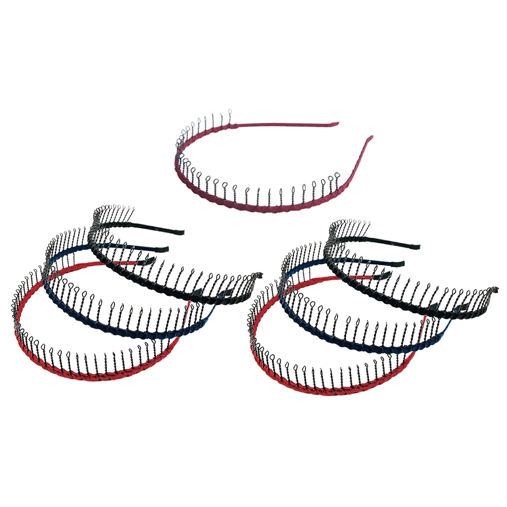 7 Pcs Long Tooth Non-slip Headband with Teeth Make-up Face Wash Sports Hair Accessory Metal Plastic Hoop
7 Pcs Long Tooth Non-slip Headband with Teeth Make-up Face Wash Sports Hair Accessory Metal Plastic Hoop