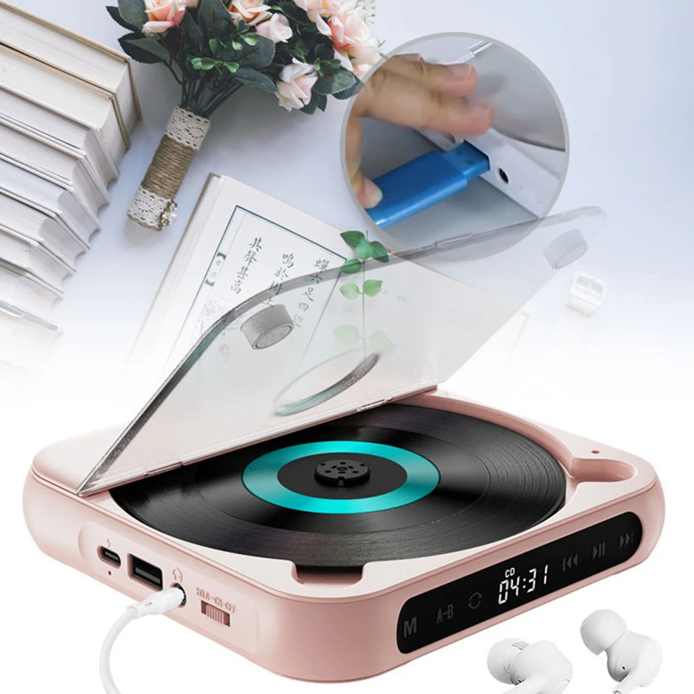 Универсальный портативный CD-проигрыватель с Bluetooth-совместимым динамиком и встроенным ЖК-экраном, Автомобильный CD-проигрыватель, портативный музыкальный CD-проигрыватель
Универсальный портативный CD-проигрыватель с Bluetooth-совместимым динамиком и встроенным ЖК-экраном, Автомобильный CD-проигрыватель, портативный музыкальный CD-проигрыватель