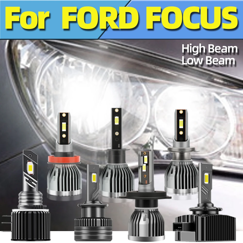 

KINGSOFE LED Headlight For FORD FOCUS 26000LM 110W H11 H1 H4 H7 D1S D2S D3S Car Bulbs Bright Conversion Kit CSP Chips 6000K