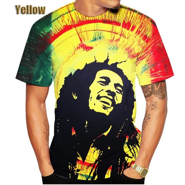 

Summer 3D T Shirt Printed Fashion Legend Singer Bob Marley Tee Casual Men Women Short Sleeve 2023 New