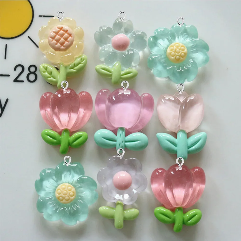 10PCS Clear Flower Series Flatback Charms For Earrings Bracelet Hairpin DIY Jewelry Making Gift Pendants Decoration Accessories
10PCS Clear Flower Series Flatback Charms For Earrings Bracelet Hairpin DIY Jewelry Making Gift Pendants Decoration Accessories