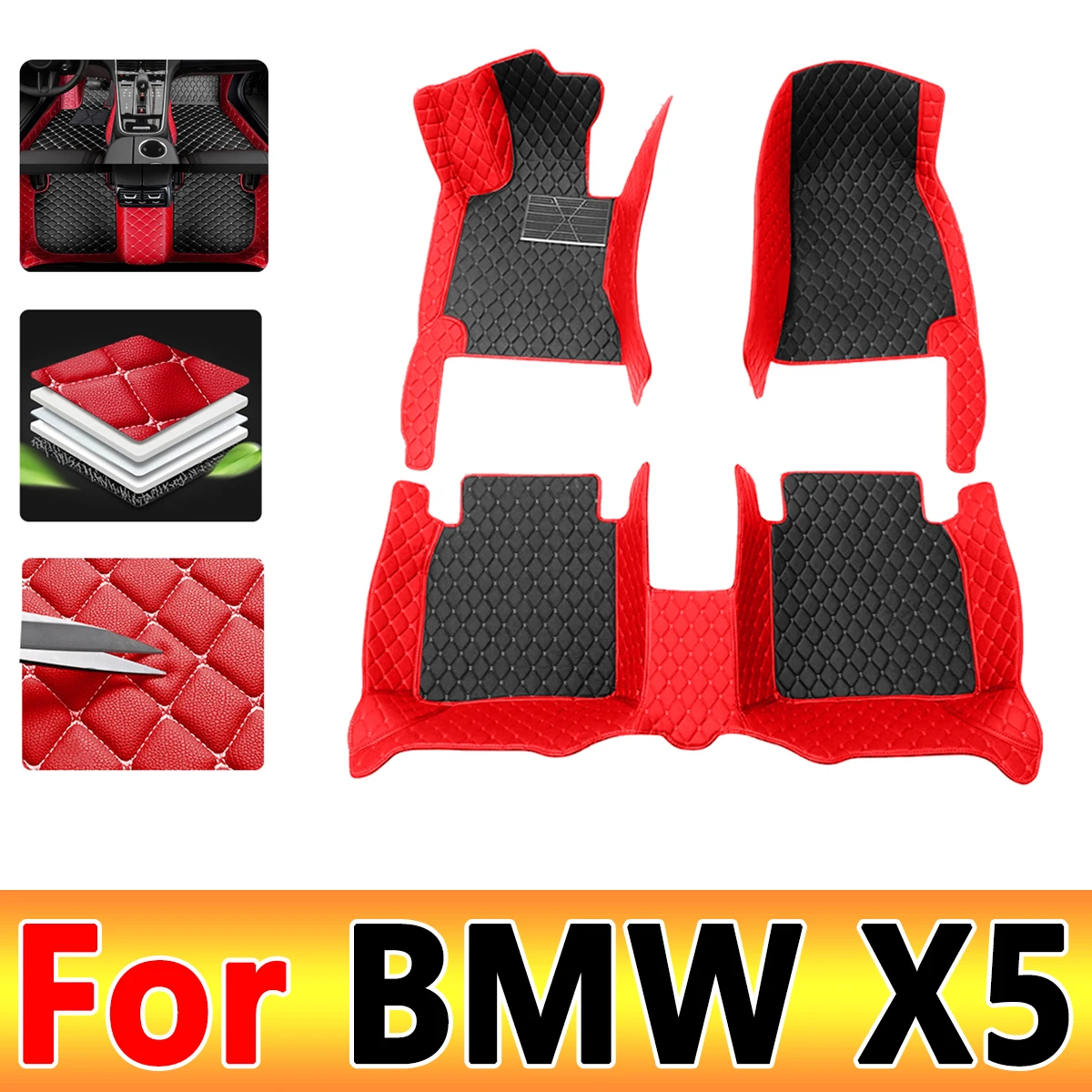 

Car floor mats for BMW X5（FIVE SEATS）E70 2008 2009 2010 2011 2012 2013 Custom auto foot Pads automobile carpet cover