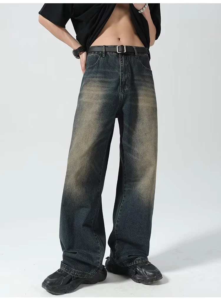 American Washed jeans for men y2k Casual Trousers Streetwear High Street Retro Baggy jeans Fashion Wide leg pants
American Washed jeans for men y2k Casual Trousers Streetwear High Street Retro Baggy jeans Fashion Wide leg pants