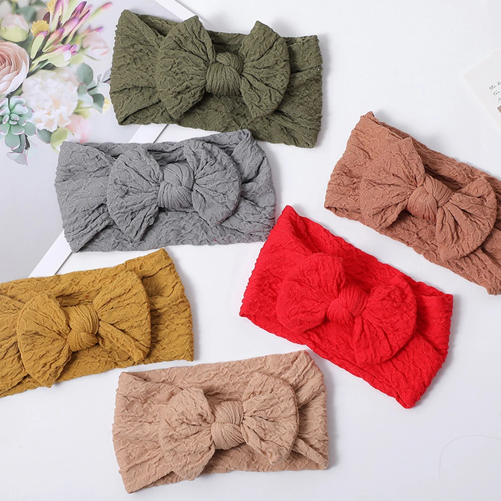 Children Wide Nylon Turban Hair Accessories Nylon Jacquard Bowknot Baby Elastic Headband Crumpled Print Newborn Soft Headwrap
Children Wide Nylon Turban Hair Accessories Nylon Jacquard Bowknot Baby Elastic Headband Crumpled Print Newborn Soft Headwrap