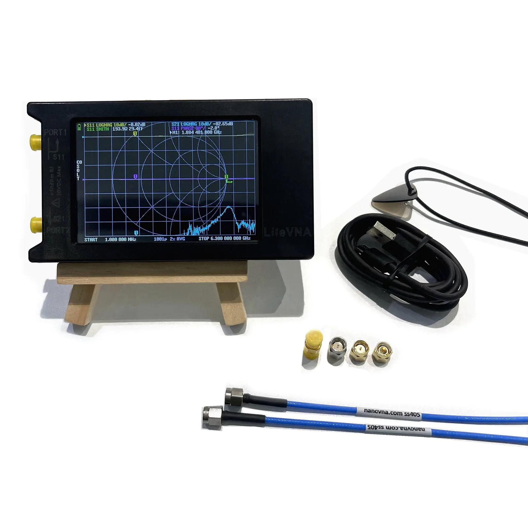 New LiteVNA-64 50KHz-6.3GHz LiteVNA 4Inch Touch Screen Vector Network Analyzer HF UHF Antenna Analyzer Update of NanoVNA
New LiteVNA-64 50KHz-6.3GHz LiteVNA 4Inch Touch Screen Vector Network Analyzer HF UHF Antenna Analyzer Update of NanoVNA