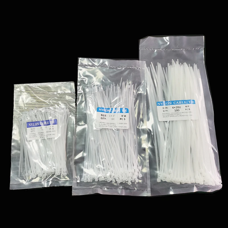 300PCS/Set Nylon Cable Self-locking Plastic Wire Zip Ties Set 3*100 3*150 4*200 Industrial Supply Fasteners & Hardware Cable
300PCS/Set Nylon Cable Self-locking Plastic Wire Zip Ties Set 3*100 3*150 4*200 Industrial Supply Fasteners & Hardware Cable
