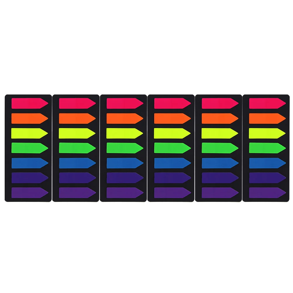 6 Sets Stickers Arrow Shaped Notes Ruler Card Pet Tabs Marking Book Fluorescent Notebook
6 Sets Stickers Arrow Shaped Notes Ruler Card Pet Tabs Marking Book Fluorescent Notebook
