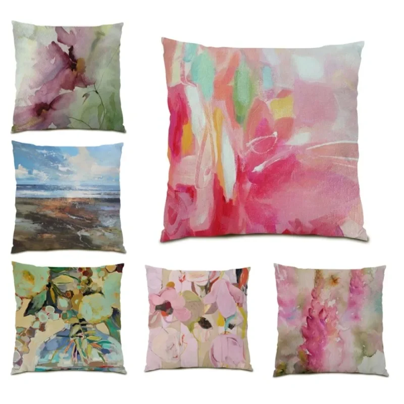 Watercolor Flower Pillow Cover Double Sided Cushion Cover 45x45cm Nordic Retro Pillowcase Bed Sofa Home Decorations DF1736
Watercolor Flower Pillow Cover Double Sided Cushion Cover 45x45cm Nordic Retro Pillowcase Bed Sofa Home Decorations DF1736