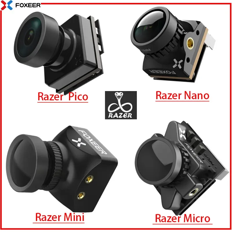 

Foxeer Razer Mini / Micro/ NANO/PICO 1200TVL PAL/NTSC Switchable 4:3 16:9 FPV Camera For FPV Racing Drone Upgrade Version