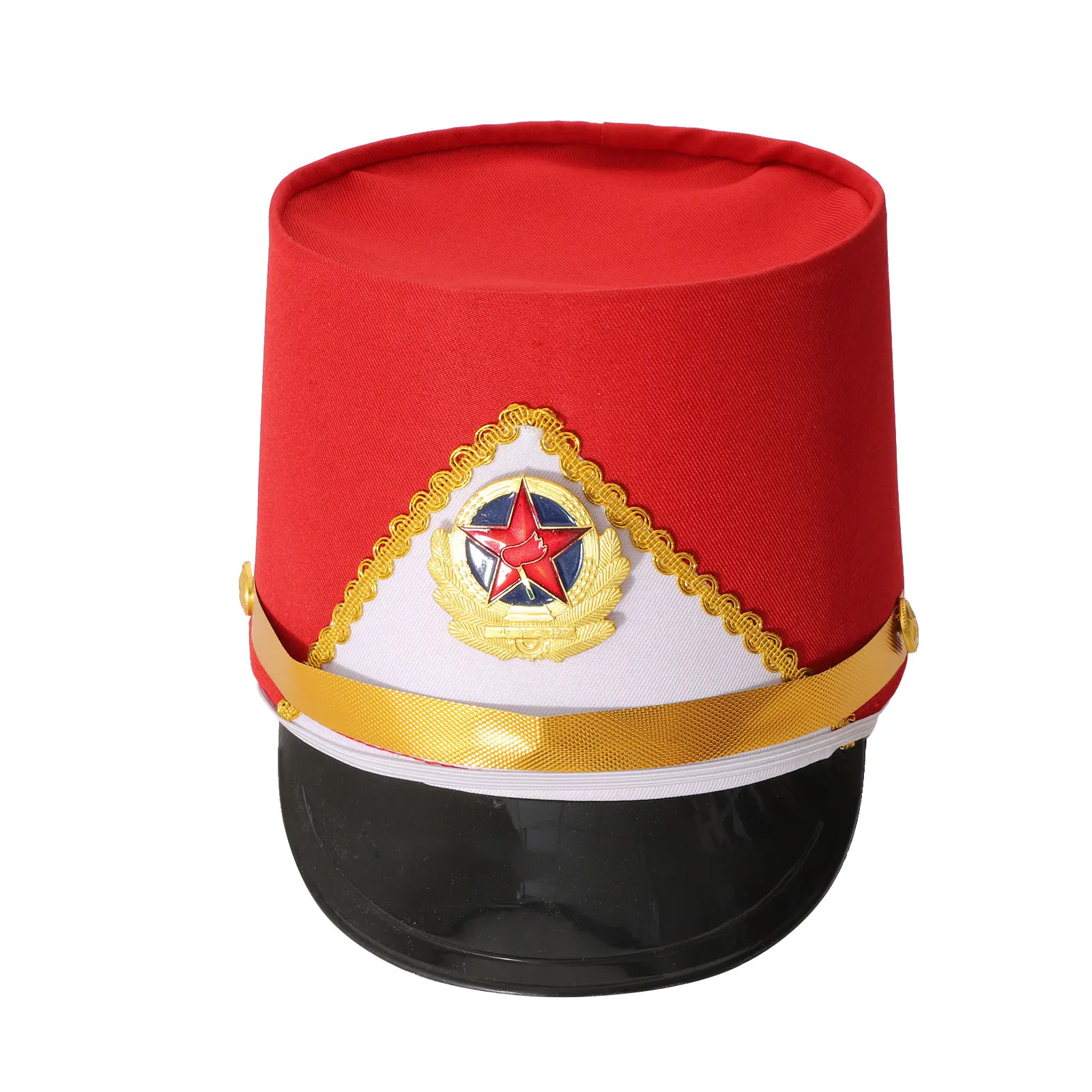 Kids Cosplay Halloween Cap Drum Band Hat Honor Royal Guard Cosplay Costume Props Marching Band Hat Children Drum Band Hat
Kids Cosplay Halloween Cap Drum Band Hat Honor Royal Guard Cosplay Costume Props Marching Band Hat Children Drum Band Hat