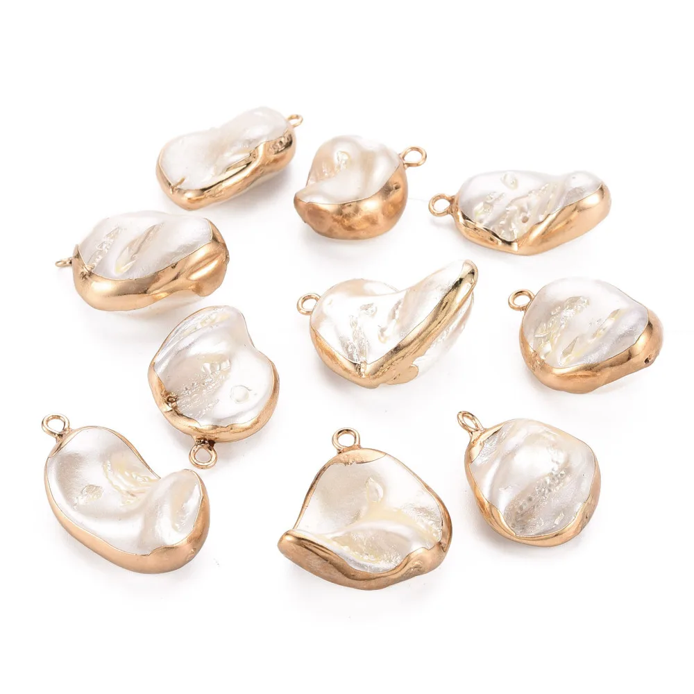 10Pcs Irregularity Electroplate Freshwater Shell Pendants Dyed Nuggets Shell Charms For DIY Handmade Jewelry Making Necklace
10Pcs Irregularity Electroplate Freshwater Shell Pendants Dyed Nuggets Shell Charms For DIY Handmade Jewelry Making Necklace
