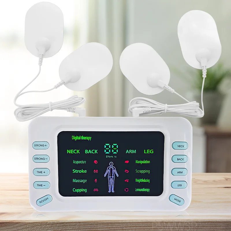 8 Mode Electric Tens Muscle Stimulator Ems Acupuncture Body Back Massager Digital Therapy Herald Massage Tool Electrostimulator
8 Mode Electric Tens Muscle Stimulator Ems Acupuncture Body Back Massager Digital Therapy Herald Massage Tool Electrostimulator
