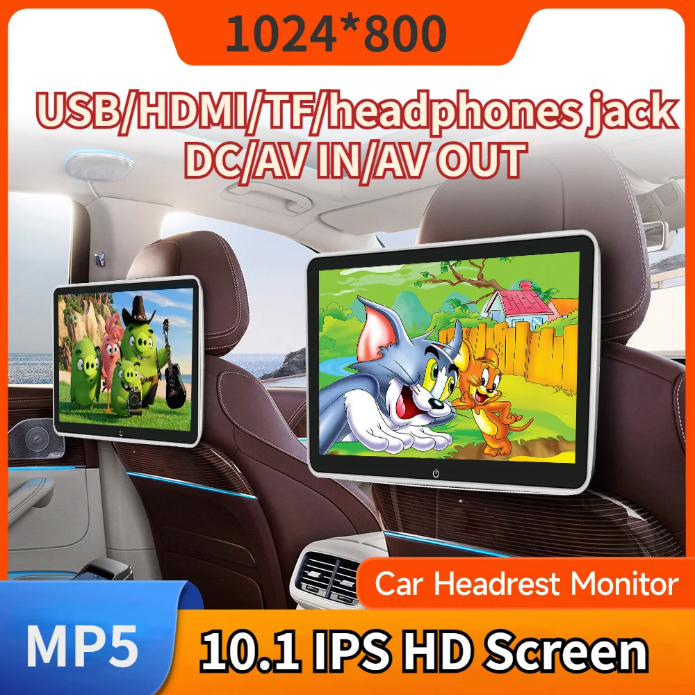 Автомобильный монитор на подголовник 10,1 дюйма IPS HD MP5 плеер Mirror Link FM HD 1080P с USB и HDMI видеоплеером, мультимедийный плеер
Автомобильный монитор на подголовник 10,1 дюйма IPS HD MP5 плеер Mirror Link FM HD 1080P с USB и HDMI видеоплеером, мультимедийный плеер