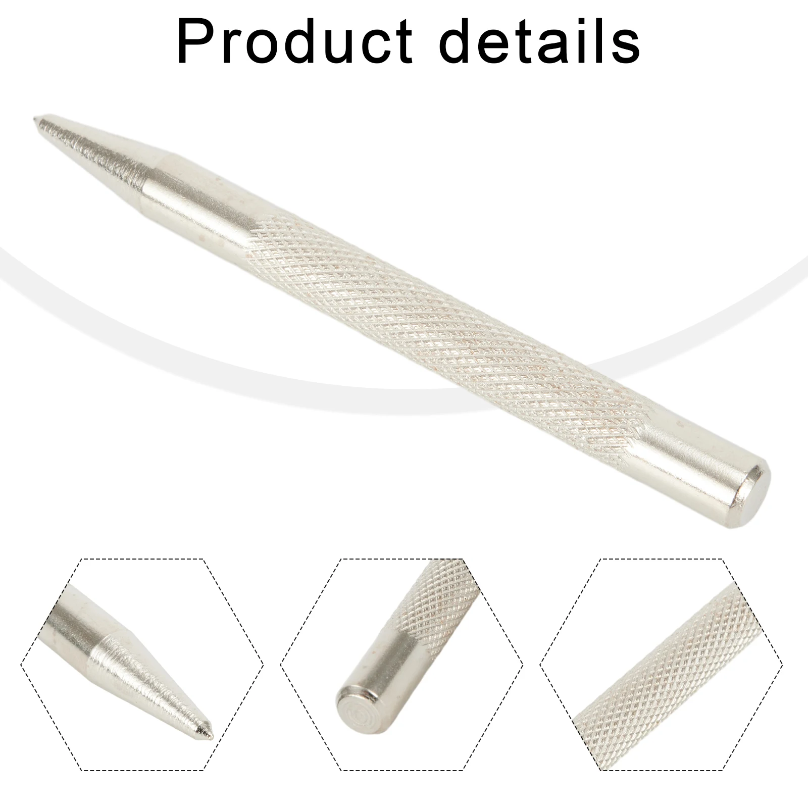 3.7 Inch Knurled Centre Punch Spot Dot Center Center Punches Carbon Steel Drilling Metal Hardened Sliver Useful
3.7 Inch Knurled Centre Punch Spot Dot Center Center Punches Carbon Steel Drilling Metal Hardened Sliver Useful