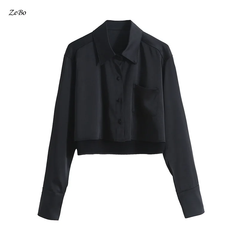 2024 Spring and Autumn New Fashion Irregular Front Short Back Long High Waist Loose Satin Gloss Short Shirt for Women
2024 Spring and Autumn New Fashion Irregular Front Short Back Long High Waist Loose Satin Gloss Short Shirt for Women