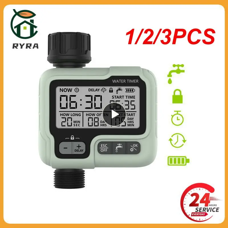 1/2/3PCS Eshico Garden Water Timer Automatic Rain Delay System Plants Lawn Greenhouse Drip Irrigation Equipment Self-watering
1/2/3PCS Eshico Garden Water Timer Automatic Rain Delay System Plants Lawn Greenhouse Drip Irrigation Equipment Self-watering