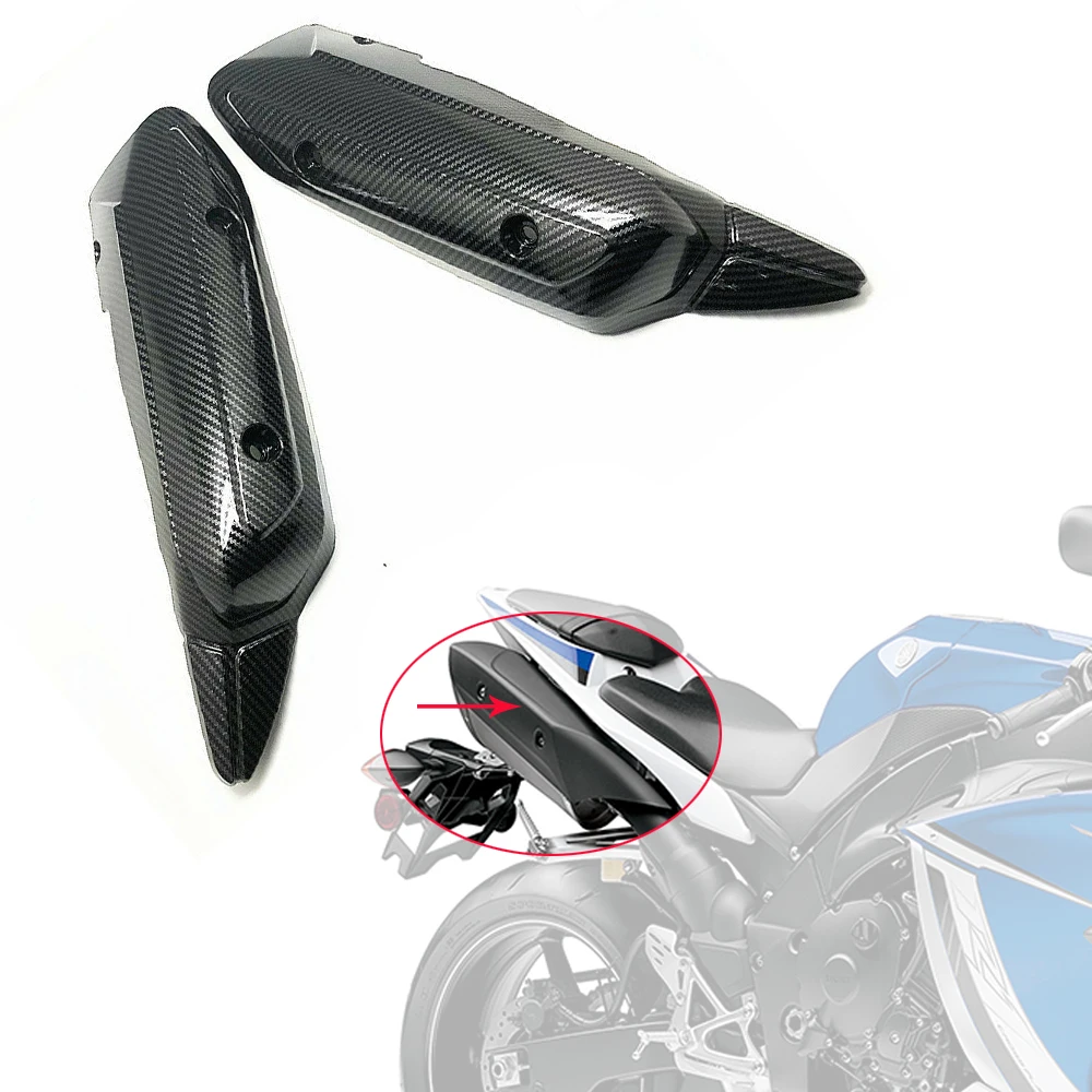 

For Yamaha YZF-R1 R1 2009-2014 YZF-R1 YZFR1 Motorcycle Carbon Fiber Rear Tail Exhaust Side Infill Mid Covers Panel Fairing Cowl