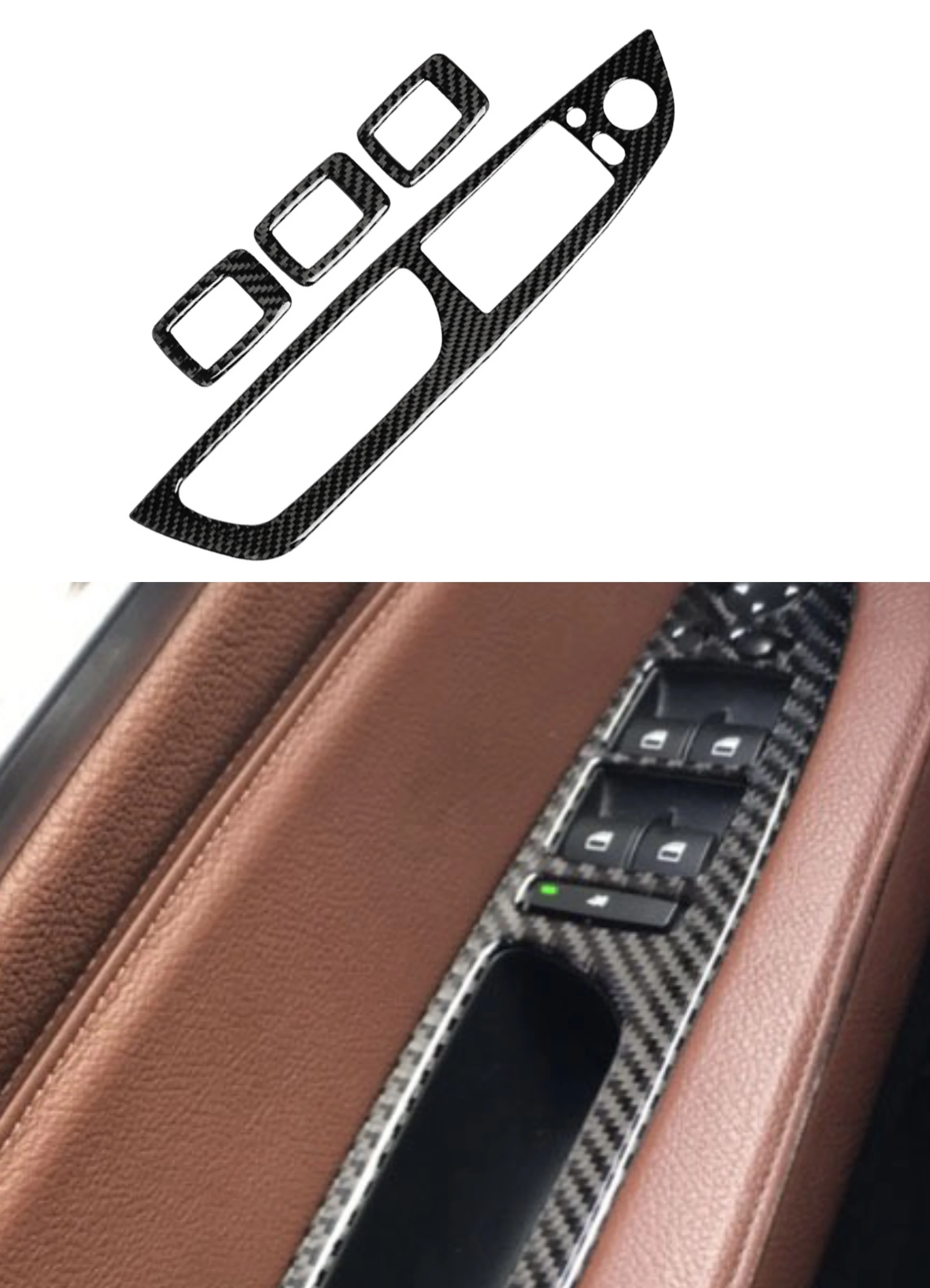 4PCS Car Window Switch Lifter Control Panel Frame Decoration Refit Trim Stickers For BMW X5 E70 X6 E71 Carbon Fiber Accessories
4PCS Car Window Switch Lifter Control Panel Frame Decoration Refit Trim Stickers For BMW X5 E70 X6 E71 Carbon Fiber Accessories