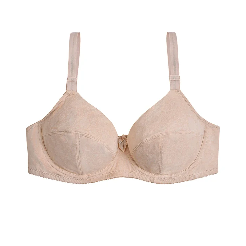 

WENLI Sexy Ultra Thin Thick Bras White Pink Khaki Black Beige Blue Underwear for Women PLUS Size Lingerie Push Up Bra Bralette