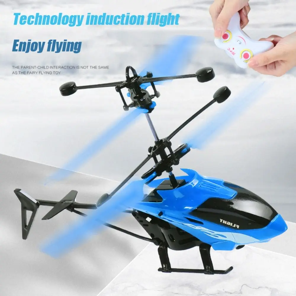 

Remote Control Toys For Kids Mini Rechargeable RC Helicopter Two-Channel Drop-resistant Induction Suspension Light Aircraft