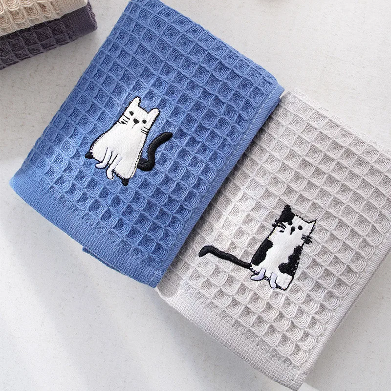 1Pc 30x30cm Waffle Honeycomb Cotton Cartoon Cat Embroidered Home Bathroom Children Square Face Towel
1Pc 30x30cm Waffle Honeycomb Cotton Cartoon Cat Embroidered Home Bathroom Children Square Face Towel