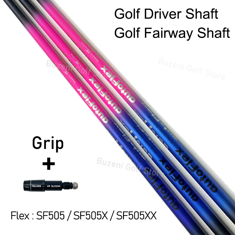 

Golf shaft, Autoflex, Golf driver shaft, 405/505/505x/505xx Flex, Graphite Shaft, Pink Blue Color, Assembly sleeve and grip