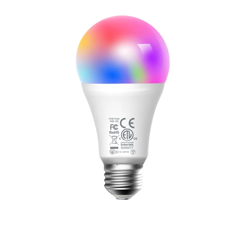 Intelligent RGB color light bulb Apple home Siri remote control home LED decoration (set of 2) E27
Intelligent RGB color light bulb Apple home Siri remote control home LED decoration (set of 2) E27