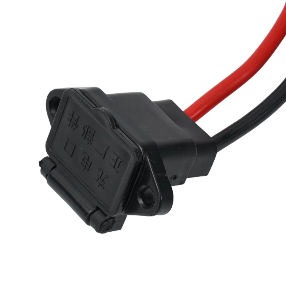 

Practical Motorcycle Socket Charger Electrical 16cm Wire E Bike With Cable About 20CM Connector Plug Electrical