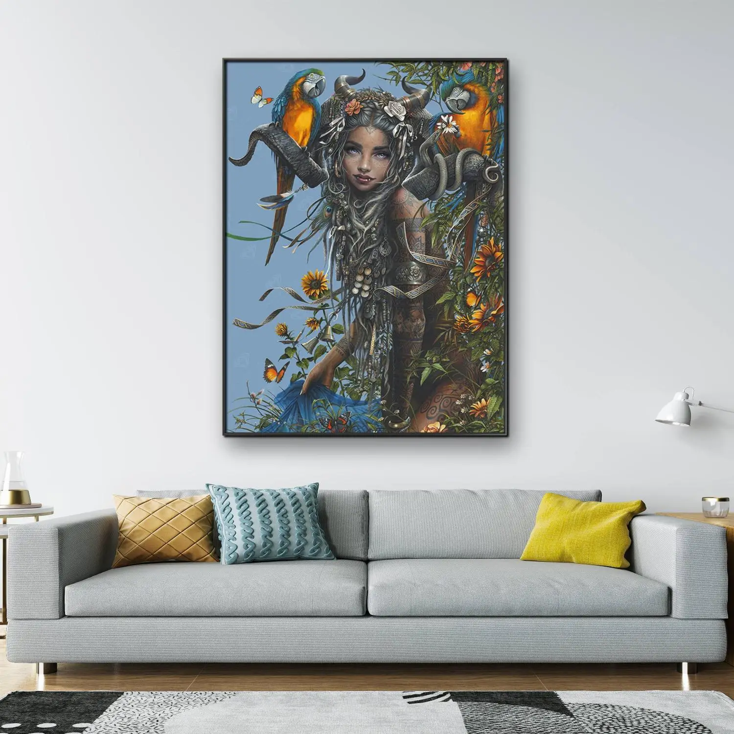 Goth Devil Girl Diamond Painting Kit Girl and Parrot Butterfly Full Diamond Mosaic Puzzle Embroidery Room Decoration Gifts
Goth Devil Girl Diamond Painting Kit Girl and Parrot Butterfly Full Diamond Mosaic Puzzle Embroidery Room Decoration Gifts