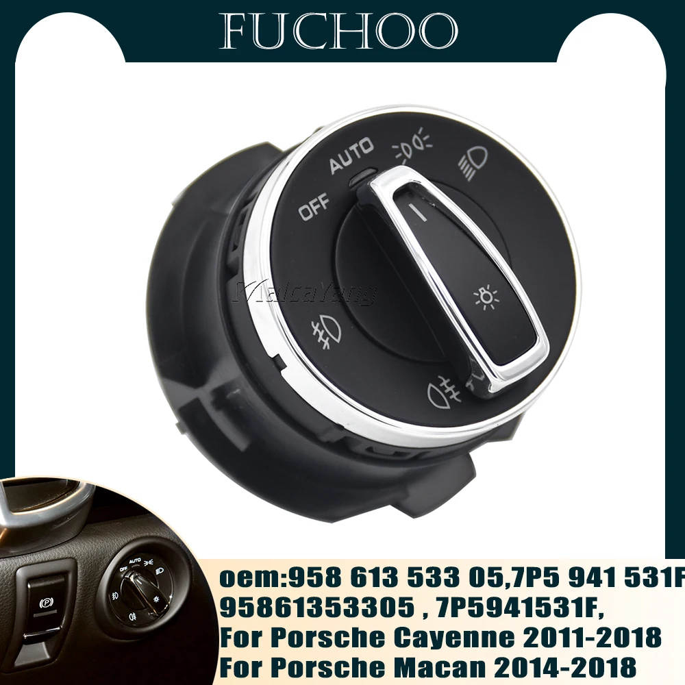 Hight Quality For Porsche Cayenne 2011-2018 Porsche Macan 2014-2018 New Chrome Headlight Control Switch 95861353305
Hight Quality For Porsche Cayenne 2011-2018 Porsche Macan 2014-2018 New Chrome Headlight Control Switch 95861353305
