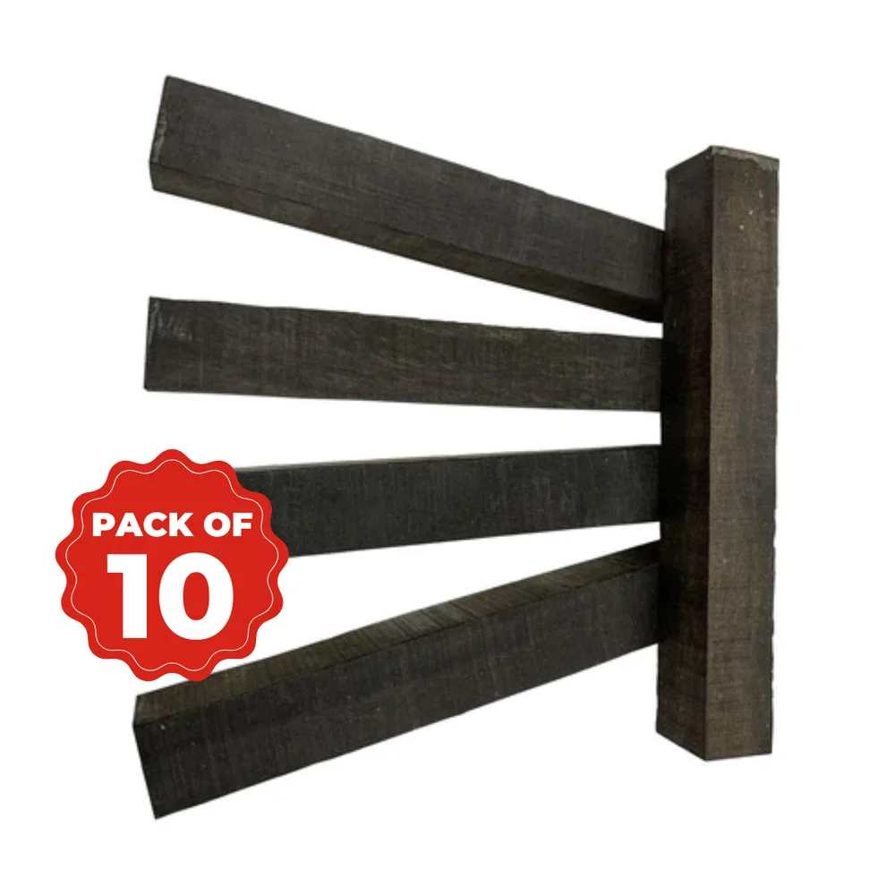 

Zone Pack of 10, Gaboon Ebony Wood Pen Blanks 3/4" x 3/4" x 6"