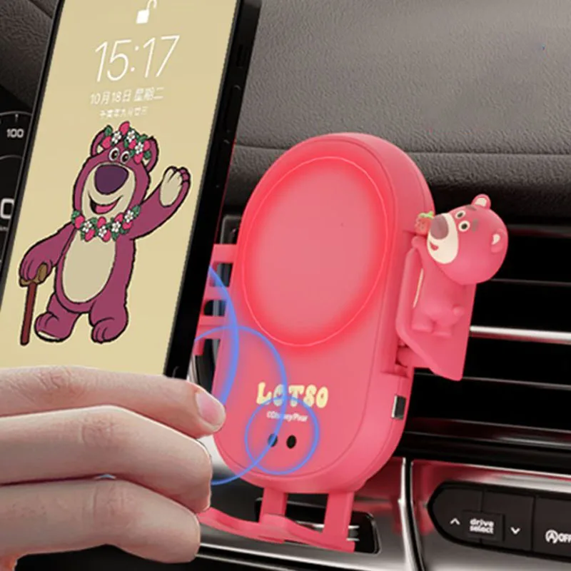 2024 Kawaii Anime Disney Lotso Automatic Car Phone Holder Cute Cartoon Wireless Charger Air Outlet Navigation Rack Toys for Kids
2024 Kawaii Anime Disney Lotso Automatic Car Phone Holder Cute Cartoon Wireless Charger Air Outlet Navigation Rack Toys for Kids
