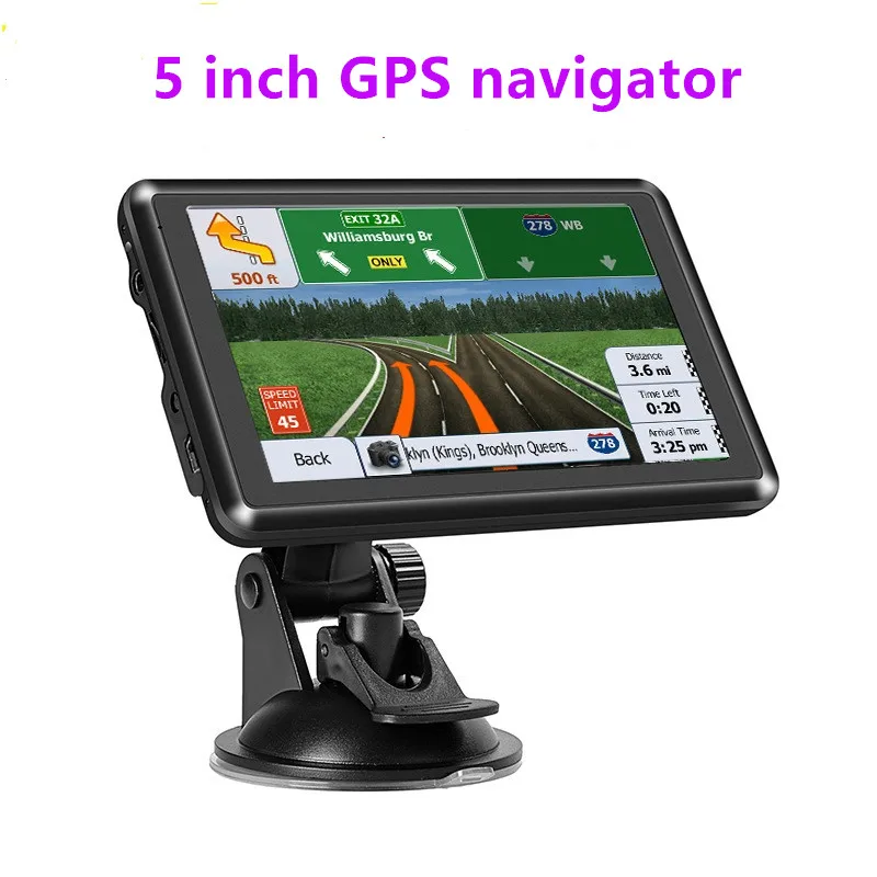 

5" HD Car GPS FM AVIN latest Europe South America USA Middle East World Map Sat nav Truck gps navigators