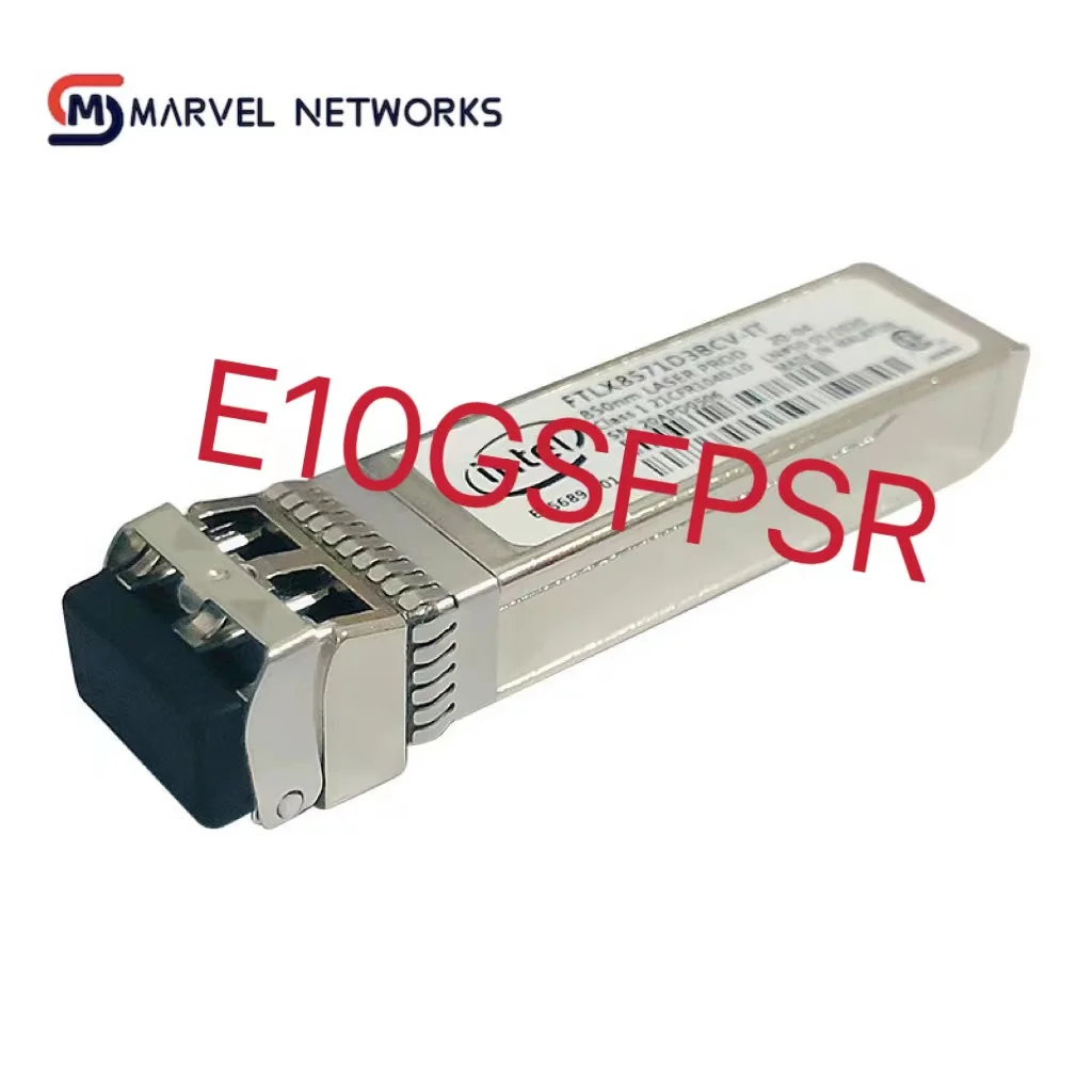 

100% Original E10GSFPSR Ethernet SFP+ Optical Transceiver Module, 10GBASE-SR 10GbE / 1000BASE-SX 1GbE for INTEL