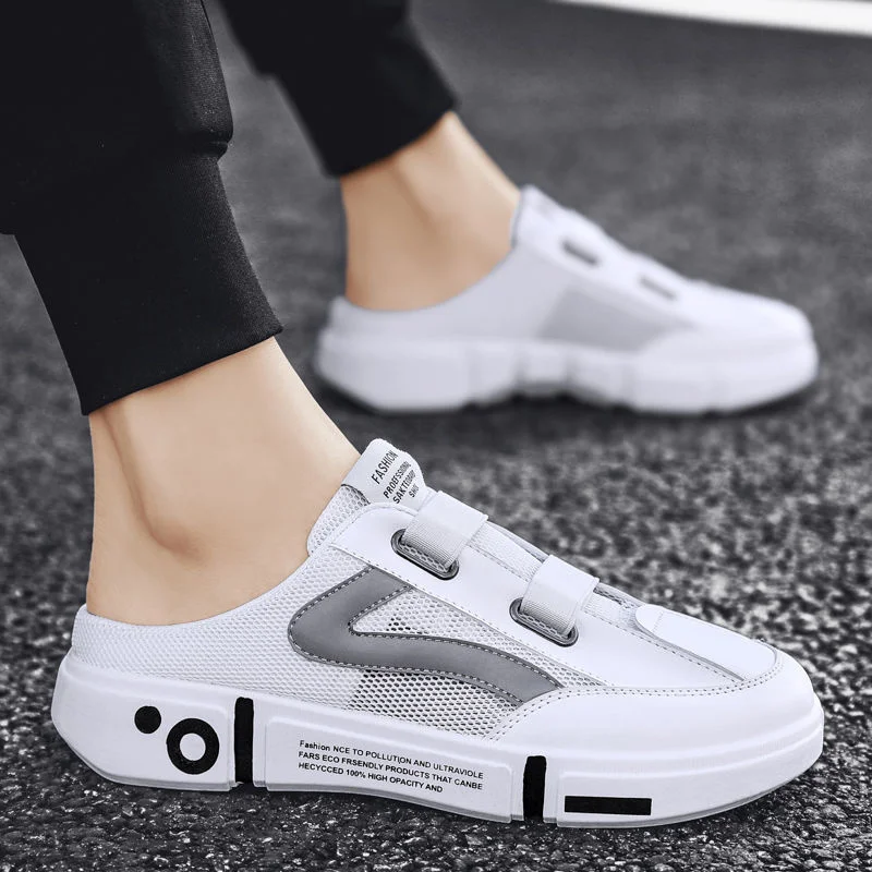 Men's Shoes: Baotou Semi Slippers, Breathable, Anti-skid And Anti Odor Leisure Flat Bottomed Beach Sandals
Men's Shoes: Baotou Semi Slippers, Breathable, Anti-skid And Anti Odor Leisure Flat Bottomed Beach Sandals