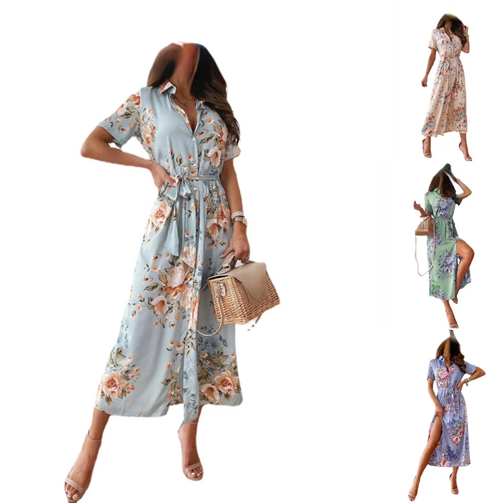 2023 Spring and Summer New Women's Clothing Bohemian Style Short-sleeved Sexy V-neck Dress Fashion Casual Dress
2023 Spring and Summer New Women's Clothing Bohemian Style Short-sleeved Sexy V-neck Dress Fashion Casual Dress