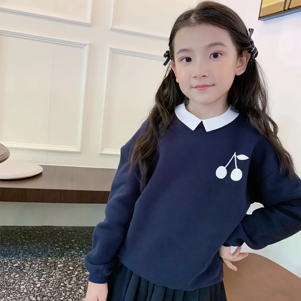 kids tops baby girls clothes cotton casual Navy Cherry Print Long Sleeve Sweatshirt
kids tops baby girls clothes cotton casual Navy Cherry Print Long Sleeve Sweatshirt