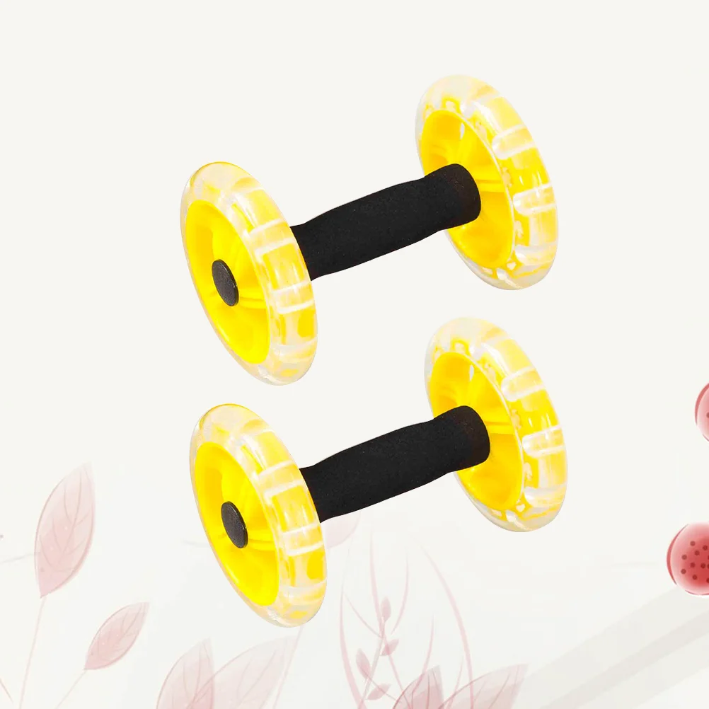 

Twin-Wheel Tummy Strengthening Fitness Tummy Shaping Wheel For Man Woman Belly Shaping Waistcoat Line Wheel Dumbells