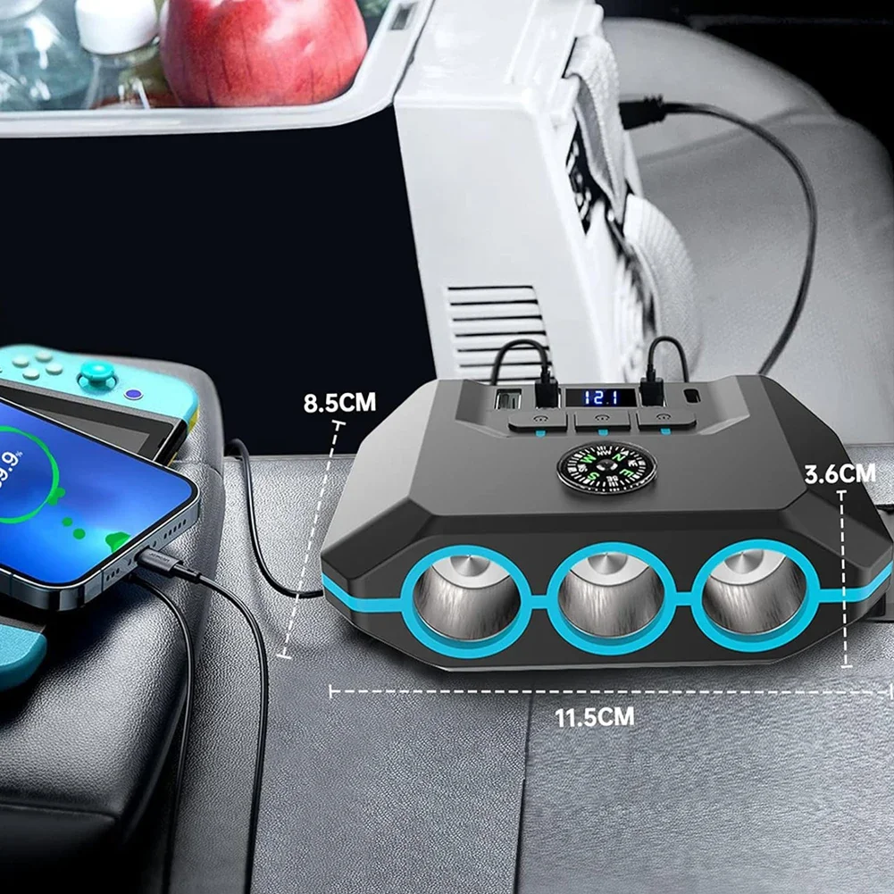 1x 12-24V Car Lighter Socket Splitter Plug 120W LED USB Charger For Mobile Phone 2024 Hot Sale Brand New And High Quality
1x 12-24V Car Lighter Socket Splitter Plug 120W LED USB Charger For Mobile Phone 2024 Hot Sale Brand New And High Quality