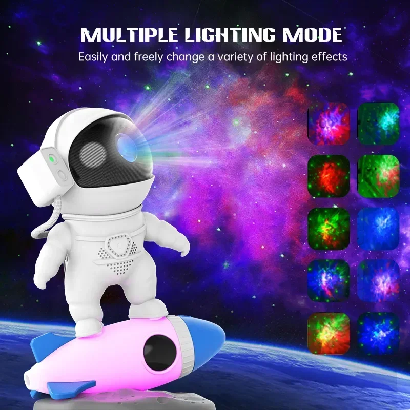 

Astronaut Galaxy Starry Sky Projector Night Light Nebula Projection Lamps For Bedroom Home Kids Christmas Birthday Gift