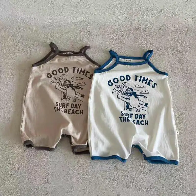2023 Summer New Baby Boy Girl Cute Sleeveless Romper Newborn Breathable Cotton Sling Onesie Infant Cartoon Print Casual Jumpsuit
2023 Summer New Baby Boy Girl Cute Sleeveless Romper Newborn Breathable Cotton Sling Onesie Infant Cartoon Print Casual Jumpsuit