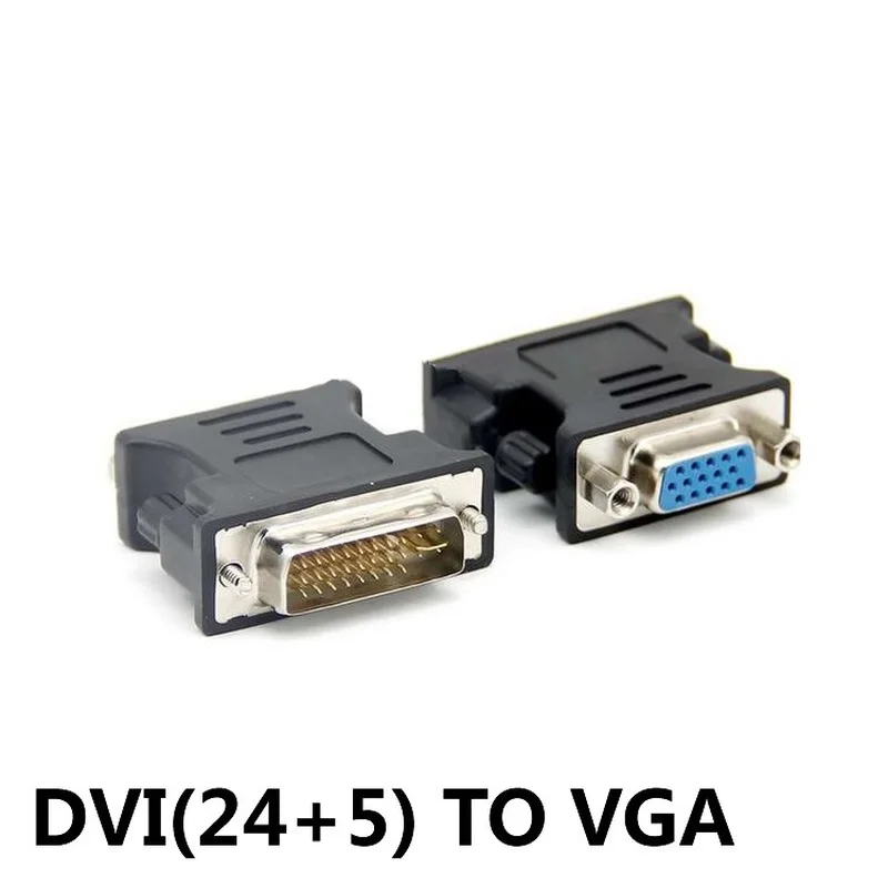 DVI Revolution VGA Female Adapter DVI-I Plug 24 + 5 P To VGA Jack Adapter HD Video Graphics Card Converter for PC HDTV Projector
DVI Revolution VGA Female Adapter DVI-I Plug 24 + 5 P To VGA Jack Adapter HD Video Graphics Card Converter for PC HDTV Projector
